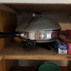 Cabinet Lot: Electric Skillet, Toaster, Mixing Bowls - 3
