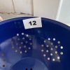 Blue Metal Colander with Handles - 6