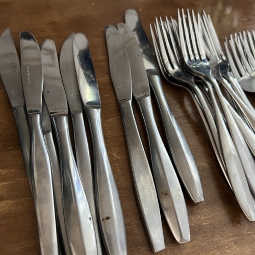 Stainless Steel Flatware Lot, Japan