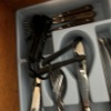 Assorted Wooden Handle Kitchen Flatware Lot - 6