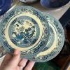 Assorted Blue and White Plates, Platter, Trivets, Etc. - 12