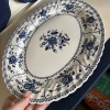 Assorted Blue and White Plates, Platter, Trivets, Etc. - 14