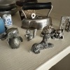 Miniatures, Pewter and Pottery Lot (with tiny kitty and baby tools) - 2