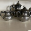 Van Bergh Quadruple Plate Tea Set, Floral Engraving - 2