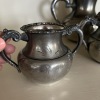 Van Bergh Quadruple Plate Tea Set, Floral Engraving - 4