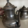 Van Bergh Quadruple Plate Tea Set, Floral Engraving - 7