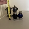 Two Sets of Cobalt Glass Salt and Pepper Shakers - 8