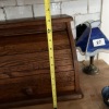 Wooden Oak Roll-Top Bread Box - 4