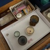 Drawer Lot: Assorted Candles, Candle Holders, and Matches with Linens - 2