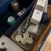 Drawer Lot: Assorted Candles, Candle Holders, and Matches with Linens - 3