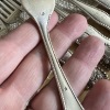 Heavy Silver Plated Forks: 3 Reed & Barton 12 Star Mark with Rose Pattern - 5