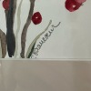 Framed Signed Watercolor Painting of Red Berries - 2