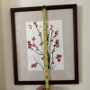 Framed Signed Watercolor Painting of Red Berries - 5