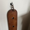 Antique Wooden Sock Stretcher and Skeleton Key - 2