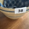Stoneware Mixing Bowl with Blue Bands - 10