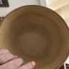 Set of Yellow Ware Bowls with Blue Bands and "Simplify" Wooden Sign - 13