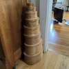 8 Stacking Oval Shaker Bentwood Boxes