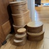 8 Stacking Oval Shaker Bentwood Boxes - 6