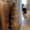 8 Stacking Oval Shaker Bentwood Boxes - 9