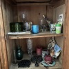 Cabinet Lot: Candles, Vases, Decor