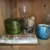 Cabinet Lot: Candles, Vases, Decor - 9