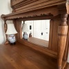 Antique Victorian Oak Sideboard With Mirror - 8