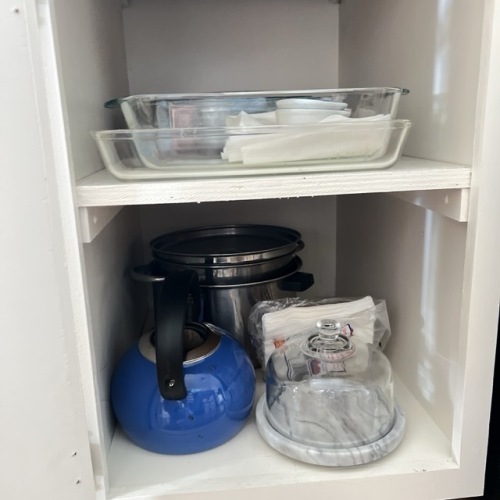 Glass Bakeware, Blue Kettle, Marble Cheese Dish