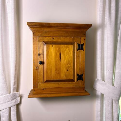Solid Wood Wall-Mounted Medicine Cabinet