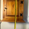 Solid Wood Wall-Mounted Medicine Cabinet - 12