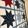 Patchwork Sawtooth Star Hand-Made Quilt Wall Hanging - 3