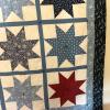 Patchwork Sawtooth Star Hand-Made Quilt Wall Hanging - 4