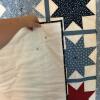 Patchwork Sawtooth Star Hand-Made Quilt Wall Hanging - 5