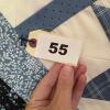 Patchwork Sawtooth Star Hand-Made Quilt Wall Hanging - 10