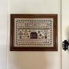 21" x 16.5" Framed Cross-Stitch Sampler with Inspirational Verse