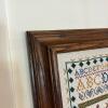 21" x 16.5" Framed Cross-Stitch Sampler with Inspirational Verse - 3