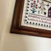 21" x 16.5" Framed Cross-Stitch Sampler with Inspirational Verse - 4