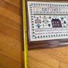 21" x 16.5" Framed Cross-Stitch Sampler with Inspirational Verse - 8