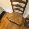 Ladder-Back Chair with Woven Rush Seat - 2