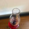 Red Pressed Glass Oil Lamp with Clear Base - 3