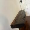 Rustic Live Edge Wall Shelf with Ornate Black Cast Iron Brackets - 4