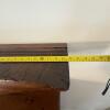 Rustic Live Edge Wall Shelf with Ornate Black Cast Iron Brackets - 9