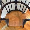 Windsor Style Armchair with Rush Seat and Floral Cushion - 3
