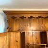 Mastercraft Knotty Pine Hutch with Display Cabinet and Storage - 4