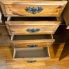 Mastercraft Knotty Pine Hutch with Display Cabinet and Storage - 6