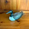 Carved Wooden Common Loon Decorative Decoy