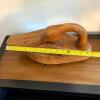 Carved Wooden Duck Sculpture - 6