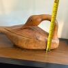 Carved Wooden Duck Sculpture - 7