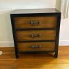 Three Drawer Accent Chest with Floral Painted Design