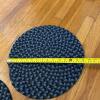 Pair of Round Braided Table Mats - 4