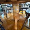 Oval Pedestal Dining Table with Two Pairs of Windsor Chairs - 4